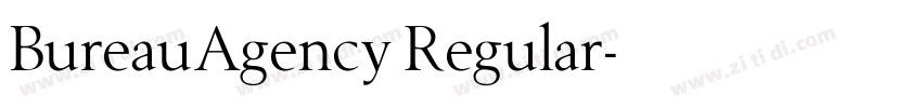 BureauAgency Regular字体转换